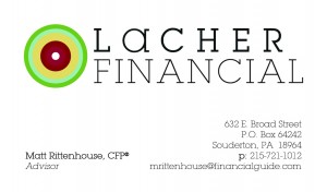 Lacher Financial Business Card Front - Matt Rittenhouse